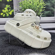 Кроки жіночі Progress білі з джибітсами на платформі 4369_6