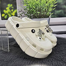 Кроки жіночі Progress білі з джибітсами на платформі 4369_7