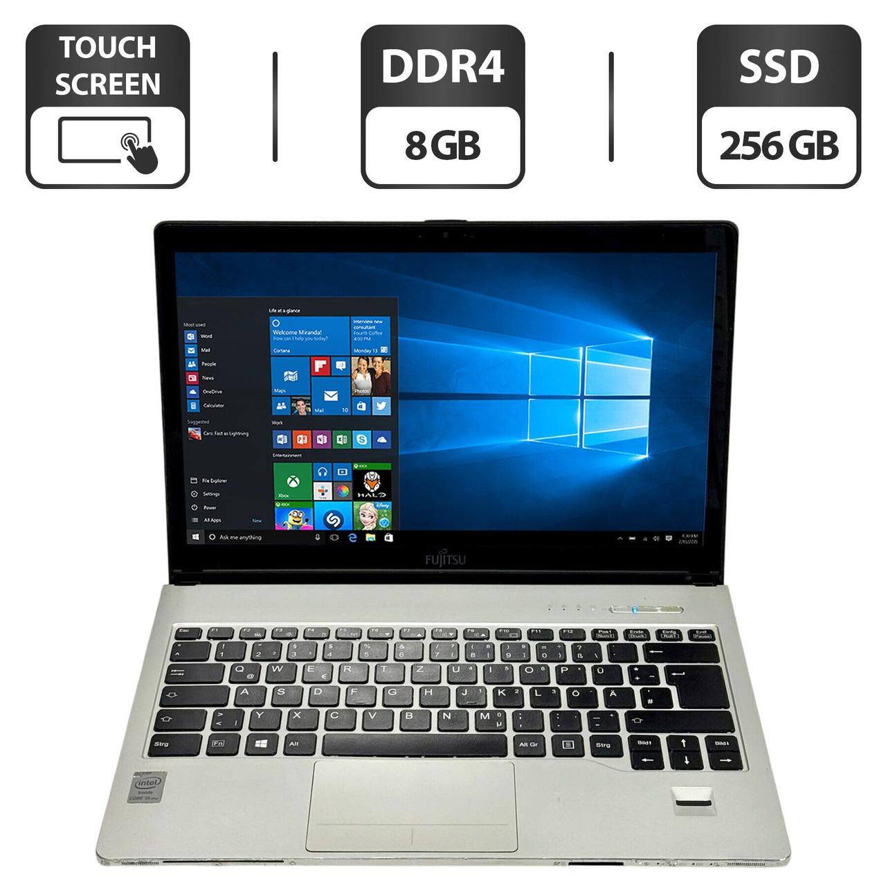Ноутбук Б-клас Fujitsu LifeBook S904/ 13.3" 1920x1080 Touch/ i5-4300U/ 8GB RAM/ 256GB SSD/ HD 4400