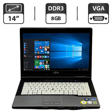 Ноутбук Б-клас Fujitsu LifeBook S782/ 14" (1366x768)/ Core i7-3540M/ 8 GB RAM/ 500 GB HDD/ HD 4000, фото 1