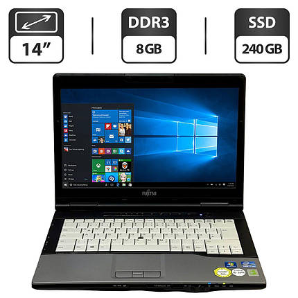 Ноутбук Б-клас Fujitsu LifeBook S782/ 14" (1366x768)/ Core i7-3540M/ 8 GB RAM/ 240 GB SSD/ HD 4000, фото 1