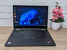 Ноутбук Б-клас Lenovo ThinkPad X390 Yoga/ 13.3" 1920x1080 Touch/ i5-8265U/ 8GB RAM/ 256GB SSD/ UHD, фото 3