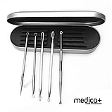 Набір Ультразвуковий скрабер для обличчя MEDICA+ Vibroskin 5.0 + Інструменти для чищення обличчя, фото 3