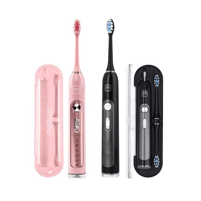 Набір: Ультразвукова зубна щітка Medica+ Probrush 9.0 (Ultasonic) black + fuchsia