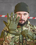 Перчатки Олива польовийеские M-Pact Хаки ТМ, фото 4