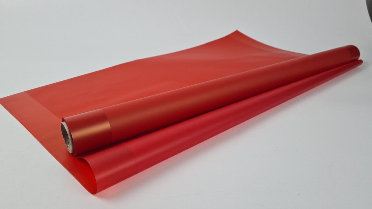 Плівка флориста матова для квітів (57) (h600) Перламутровий кант No12 Корал (1 шт.), фото 1