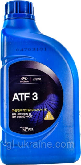 Трансмісійна олива Hyundai/Kia ATF 3, 1л (04500-00121)