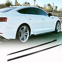 Бокові пороги 2016-2020 V2 (для Sportback, Карбон) для Ауди A5 рр