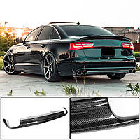 Дифузор заднього бампера Карбон (для Base 2011-2015) для Ауди A6 C7 рр