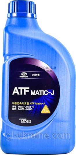 Трансмісійна олива Hyundai/Kia ATF MATIC-J (Red-1), 1л (04500-00140)
