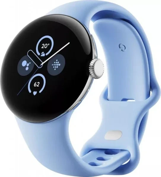 Смарт-годинник Google Pixel Watch 2 LTE Polished Silver Aluminum Case / Bay Active Band