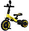 Дитячий триколісний велосипед-біговел Tri-cycle 6in1 Cruiser Versa Чорно-жовтий, фото 3