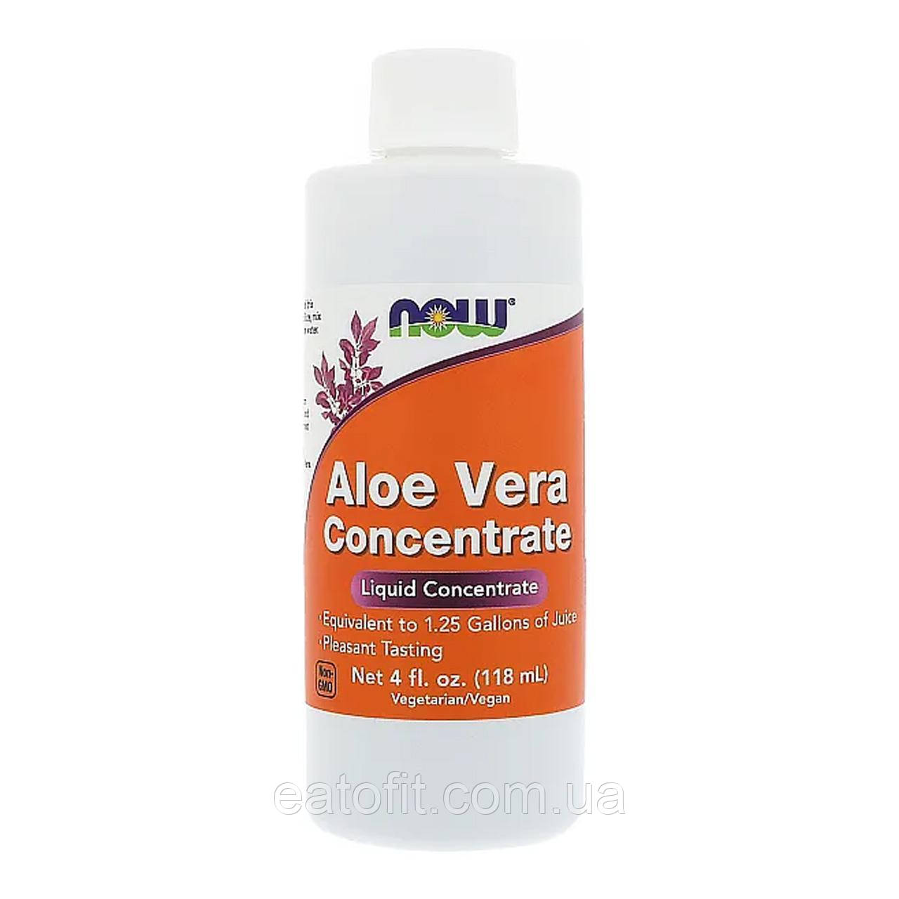 Рідкий концентрат Алое Вера (Aloe Vera Concentrate) 118 мл NOW-03030