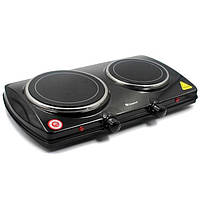 Одноконфорочна індукційна електроплита Domotec, Електроплита двоконфорочна 2 конфорки CB-78