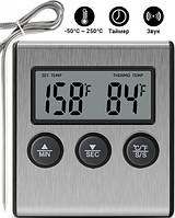 Цифровий термометр кухонний із таймером і виносним щупом 4 в 1