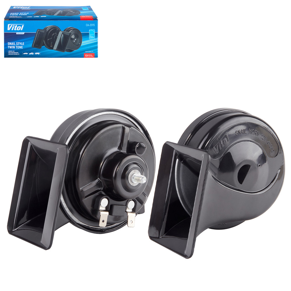Сигнал звуковий Vitol 95 мм чорний 12V CA-2015