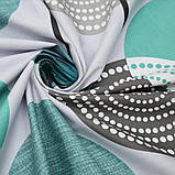 Сімейна постільна білизна Сатин Люкс Супутники (23671) Постільний комплект із двома підковдрами, фото 2