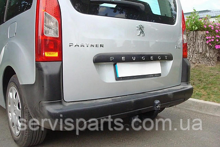 Фаркоп Peugeot Partner II L2 2008-2018 (Пежо Партнер 2) без підрізу бампера, фото 1