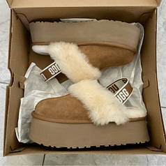 Ugg Funkette Slipper Platform Chestnut 38 нюанс