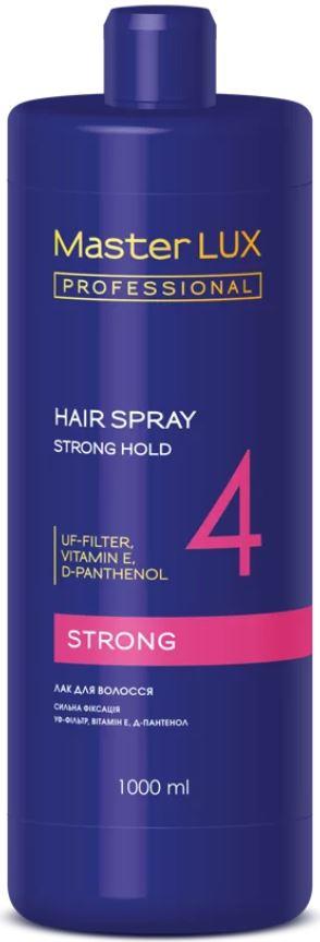 Лак для волосся сильна фіксація Master Lux Strong Hair Spray 1000 мл