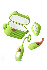 Міні-вібратори в зарядному кейсі Blush Play with Me з пультом, зелені