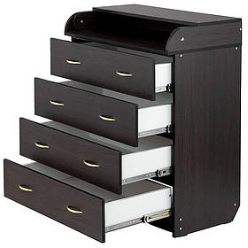 Дитячий комод з пеленатором 102х80х43 см Babyroom венге