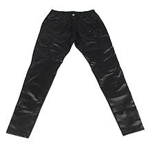 Чоловічі вінілові лосини Star Night з кишенею, чорні, S, фото 3