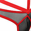 Чоловічі труси з портупеєю та чокером Star Night червоний-чорний, S, фото 7