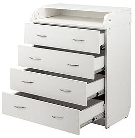 Дитячий комод з пеленатором 102х80х43 см Babyroom білий