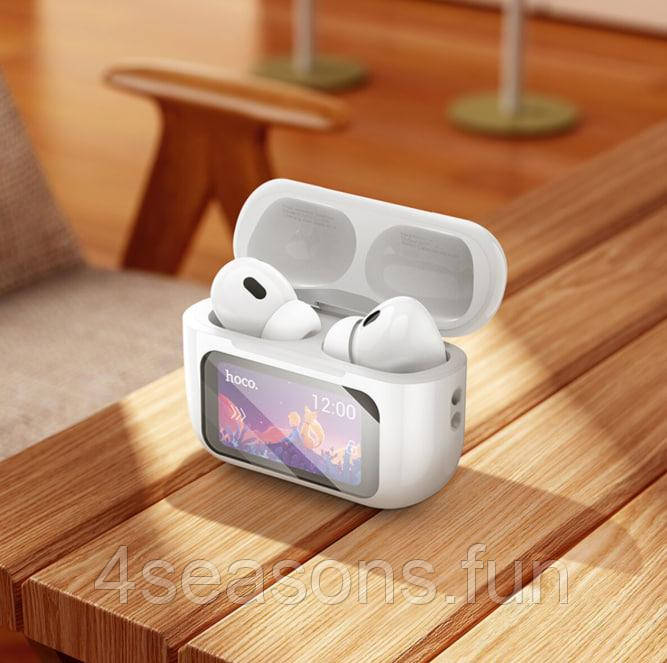 Бездротові навушники HOCO EW72 Soar true wireless ANC Noise Reduction touch screen BT headset White, фото 1