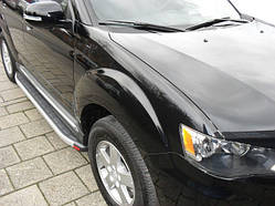 Бокові пороги Fullmond (2 шт., алюм.) для Peugeot 4007