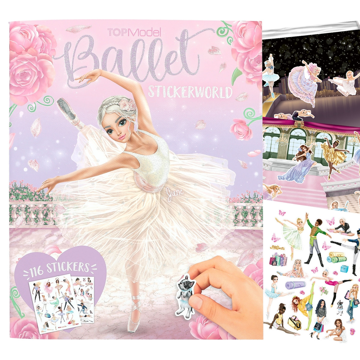 Альбом для стікерів Top model Stickerworld Ballet стікербук для творчості (13049)