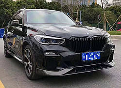 Передня Lip накладка Paradigm V-1 (2018-2022, натуральний карбон) для BMW X5 G05 2019- рр