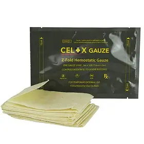 Бинт гемостатичний Celox Z-Fold Hemostatic Gauze 7.6см х 3м