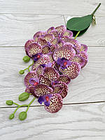 Орхідея декоративна з латексу з листочками та корінцями (55 см), фото 8