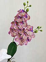 Орхідея декоративна з латексу з листочками та корінцями (55 см), фото 3