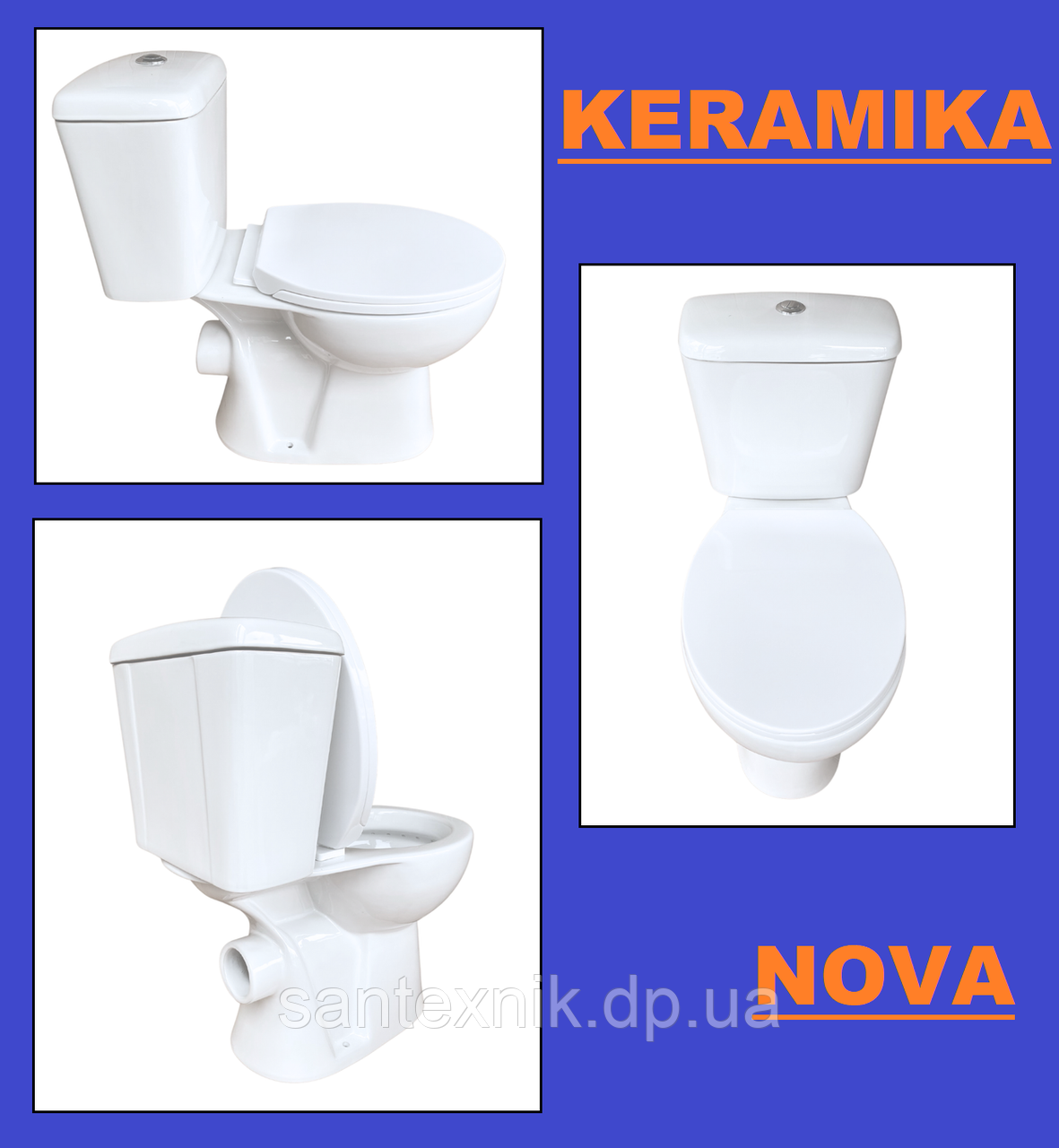 Унітаз з бачком Keramika Nova C637 (сидіння з мікроліфтом)