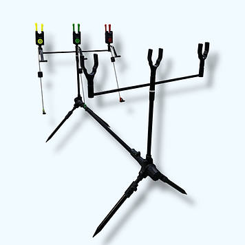 Набір для коропового лову: рід-під на 3 вудилища + 3 сигналізатори + 3 свінгери + чохол