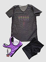 Дитячий підлітковий купальник топ шорти туніка Fuba 1883 фіолетовий 36 38 40 розмір, фото 3