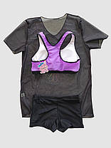 Дитячий підлітковий купальник топ шорти туніка Fuba 1883 фіолетовий 36 38 40 розмір, фото 4
