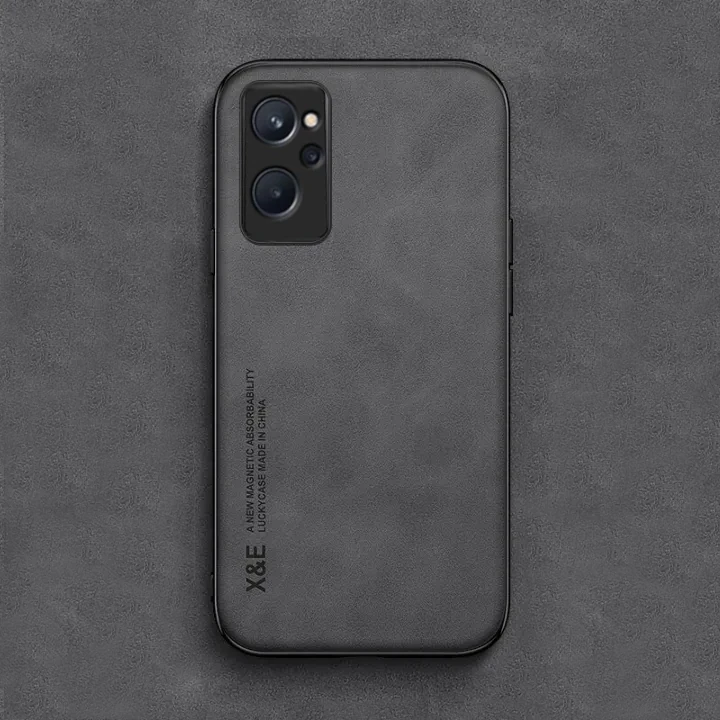 Шкіряний чохол Sheepskin з магнітом для Realme 9i