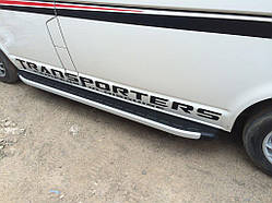 Бокові пороги Fullmond (2 шт., алюм) Довга база для Volkswagen T5 Multivan 2003-2010 рр