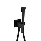 Набір для гігієнічного душу Inspai-Varius прямокутний QT259710842859NB Black Matt Qtap, фото 3