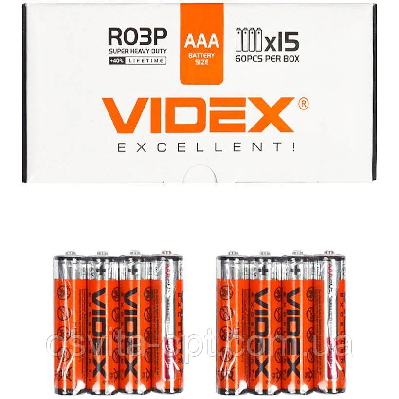 Батарейка Videx R03P / AAA SHRINK сольова