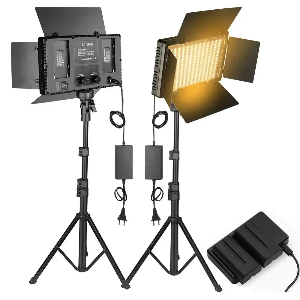 Професійний відеосвітло ULTRA LED X800 (1120 SMD, 50 W) + 2 акумулятори + штатив