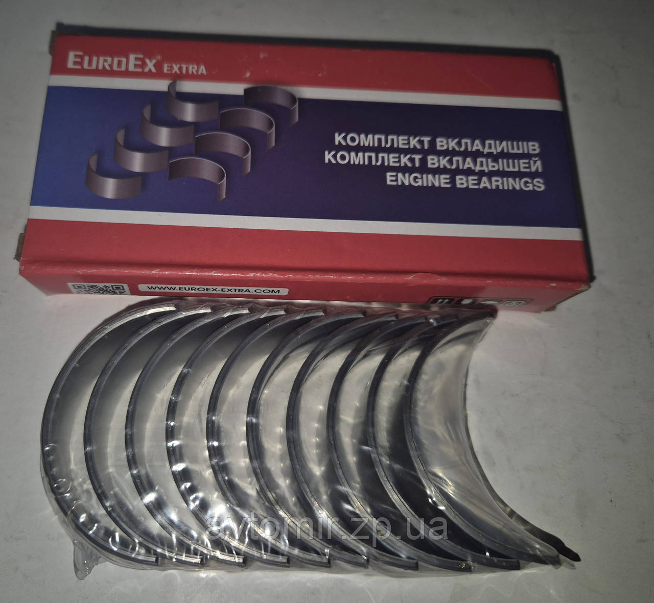 Вкладки колінвала корінні Ваз 2101-2107 0.25 EuroEx