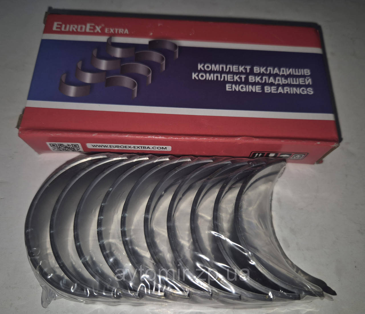 Вкладки колінвала шатунні 0.25 Ваз 2101-2107 EuroEx