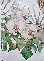 Вінілові наклейки BRUP Леопард, який лежить (лист 40 х 60 см) Б359, фото 3