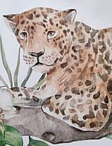 Вінілові наклейки BRUP Леопард, який лежить (лист 40 х 60 см) Б359, фото 4