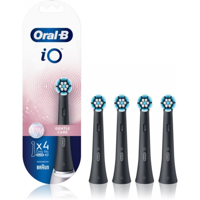 Насадка для електричної зубної щітки Oral-B iO Gentle Care Black 4шт